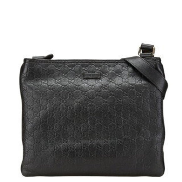 Gucci Guccissima Crossbody Black Leather - Picture 1 of 8